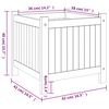 vidaXL Jardini&egrave;re avec doublure 42x42x40 cm bois massif d'acacia