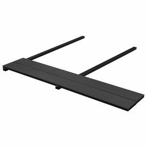 vidaXL Planche de terrasse 108 pc Noir WPC
