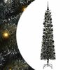 vidaXL Sapin de No&euml;l artificiel Vert 210 cm PVC, plastique et acier