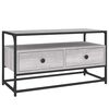 vidaXL Meuble TV sonoma gris 80x35x45 cm bois d'ing&eacute;nierie