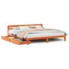 vidaXL Cadre de lit sans matelas cire marron 180x200cm bois pin massif