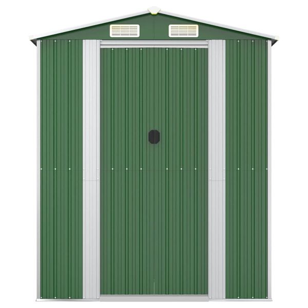 vidaXL Abri de jardin Vert 192x357x223 cm Acier galvanisé