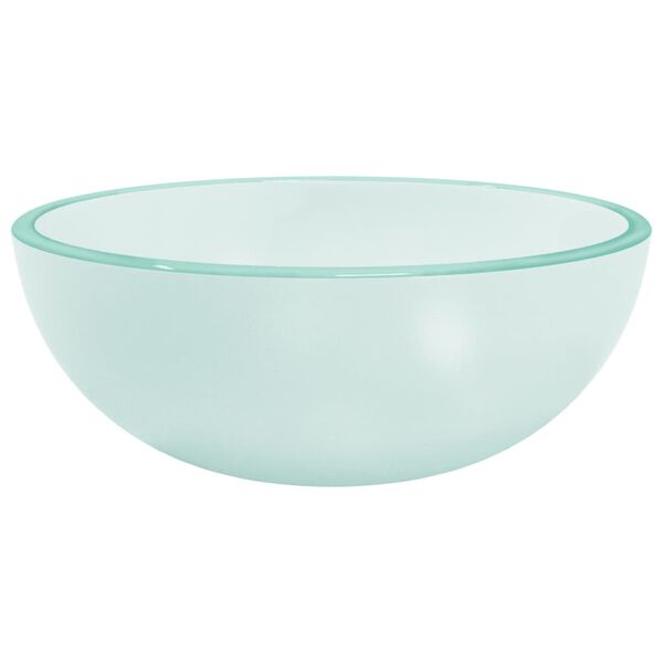 vidaXL Lavabo Verre trempé 30x12 cm Dépoli