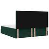 VidaXL Cadre de lit ottoman avec matelas vert fonc&eacute; 180x200cm velours