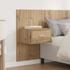 vidaXL T&ecirc;te de lit avec armoire avec tiroir 3 pcs Ch&ecirc;ne artisanal