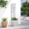 vidaXL &Eacute;cran de confidentialit&eacute; de jardin Fretwork Argent&eacute; 32 x 150 cm