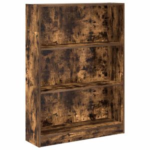 vidaXL Biblioth&egrave;que ch&ecirc;ne fum&eacute; 80x24x109 cm bois d'ing&eacute;nierie