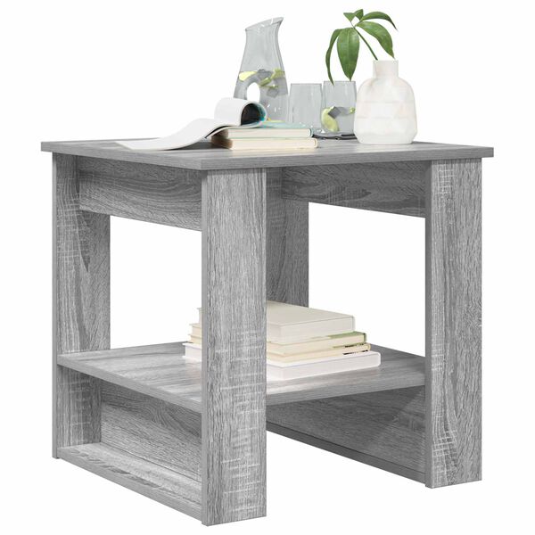 vidaXL Table basse Gris Sonoma 51 x 50 x 50 cm Bois d'ing&eacute;nierie