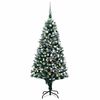 vidaXL Arbre de No&euml;l artificiel avec LED/boules pommes de pin 150cm