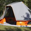 vidaXL Tente Tipi familiale Gris et orange 466 x 310 x 240 cm