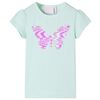 T-shirt pour enfants &agrave; mancherons menthe clair 128