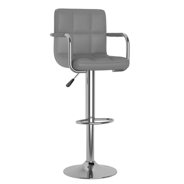 vidaXL Tabouret de bar Gris Similicuir