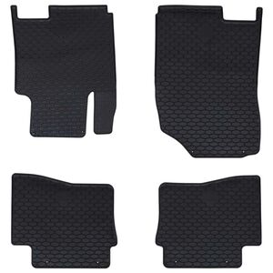 vidaXL Tapis de voiture 4 pcs Noir Caoutchouc