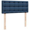 vidaXL Lit ottoman avec matelas et LED bleu 120x190 cm tissu