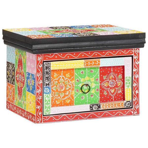 vidaXL Cabinet de chevet avec tiroir 2 pcs Multicolore 40 x 30 x 28 cm