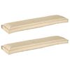 vidaXL Set de coussins de palette 2 pcs Beige 150 x 40 x 8 cm