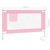 vidaXL Barrière de sécurité de lit d'enfant Rose 120x25 cm Tissu