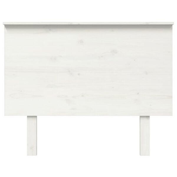 vidaXL T&ecirc;te de lit Blanc 104x6x82,5 cm Bois massif de pin