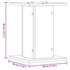 vidaXL Supports pour plantes 2 pcs blanc 30x30x40 cm bois d'ingénierie