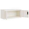 vidaXL Classeur blanc 90x40x220 cm acier