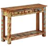 vidaXL Table console 110x30x76 cm Bois massif de récupération
