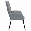 vidaXL Chaise de relaxation Gris clair Tissu