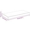 vidaXL &Eacute;tag&egrave;re murale flottante 4 pcs Blanc brillant 50x23x3,8 cm MDF