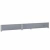 vidaXL Collier de palette gris 120x80 cm bois de pin solide