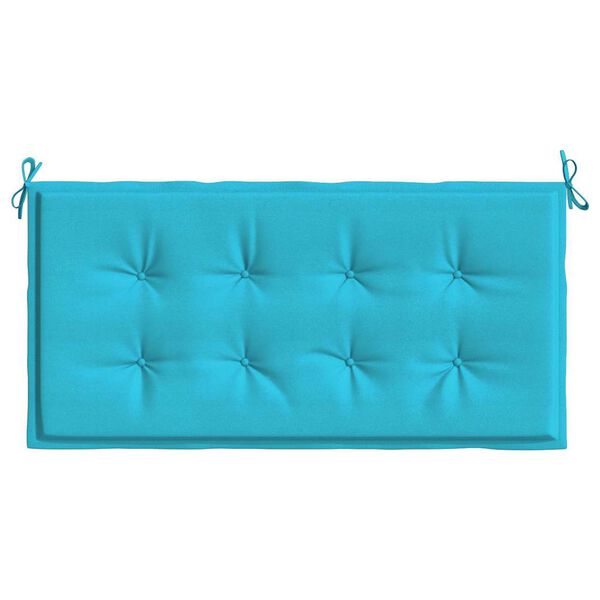 vidaXL Coussin de banc de jardin Turquoise 100 x 50 x 4 cm