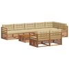 vidaXL Ensemble de canap&eacute;s d'ext&eacute;rieur 9 pcs Naturel et Beige