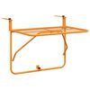 vidaXL Table de balcon Jaune 60x40 cm Acier