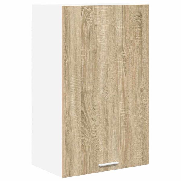 vidaXL Armoire suspendue Ch&ecirc;ne Sonoma et Blanc 50 x 31 x 80 cm