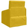 vidaXL Canap&eacute;-Lit Jaune 65 x 80 x 83 cm Velours