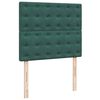 vidaXL Cadre de lit ottoman avec matelas vert fonc&eacute; 120x200 cm velours