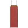 vidaXL Sacs en papier 250 pcs avec poign&eacute;es rouge 21x11x31 cm