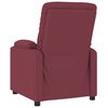 vidaXL Fauteuil inclinable &eacute;lectrique Rouge bordeaux Tissu