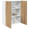 vidaXL Armoire suspendue avec porte Ch&ecirc;ne artisanal 80 x 31 x 100 cm