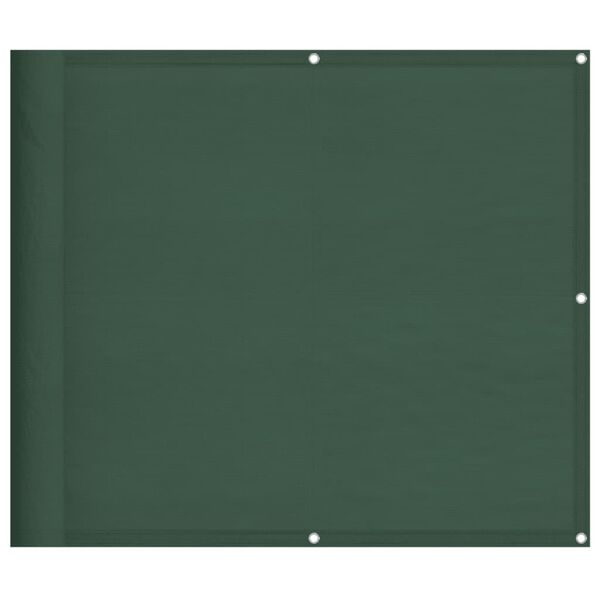 vidaXL &Eacute;cran de balcon vert fonc&eacute; 90x700 cm 100% polyester oxford