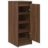vidaXL Armoire &agrave; chaussures ch&ecirc;ne marron 29,5x34x76 cm bois ing&eacute;nierie