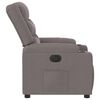 vidaXL Fauteuil inclinable &eacute;lectrique Taupe Tissu
