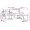 vidaXL Ensemble de canap&eacute;s d'ext&eacute;rieur 4 pcs Gris Naturel et Clair
