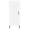 vidaXL Buffet haut Blanc 34,5x34x180 cm Bois d'ing&eacute;nierie