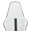 vidaXL Chaise de jeu Blanc et noir Similicuir