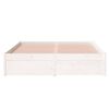 vidaXL Cadre de lit sans matelas blanc bois massif 120x200 cm