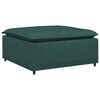 vidaXL Module de repose-pieds de canapé modulaire Vert foncé 100 x 100 x 48 cm