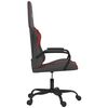 vidaXL Chaise de jeu de massage Noir et rouge bordeaux Similicuir