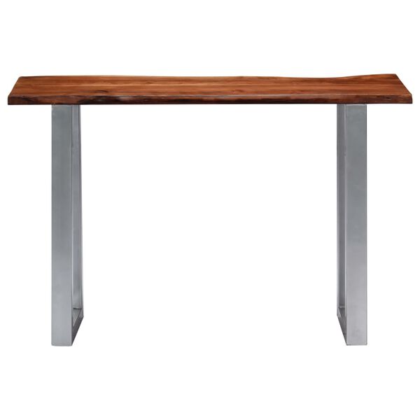 vidaXL Table console 115x35x76 cm Bois d'acacia massif et fer