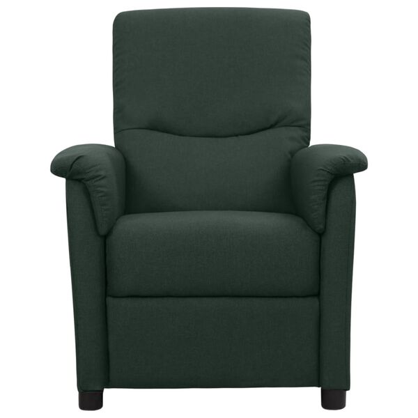 vidaXL Fauteuil Vert fonc&eacute; Tissu