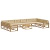 vidaXL Ensemble de canap&eacute;s d'ext&eacute;rieur 11 pc Blanc et Beige