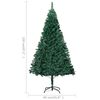 vidaXL Arbre de No&euml;l artificiel pr&eacute;-&eacute;clair&eacute; et boules vert 120 cm PVC